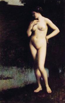 安東尼 特朗塞特 Standing Nude Before the Lake